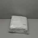 100% Washed Cotton Duvet Cover Queen Size, White Linen Like Breathable Natural Bedding Set (No Comforter), 90x90 Inches
