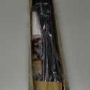 Curtain Rods for Windows 32-62 inch, 5/8 inch Decorative Matte Black Splicing Heavy Duty Metal Curtain Rod Set with Brackets