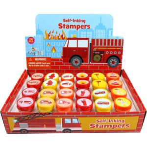 TINYMILLS 24 Pcs Firetrucks Stampers for Kids