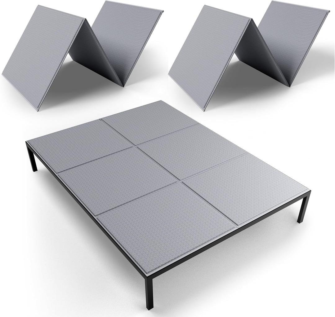 Bunkie Board Queen 60x80'' for Bedroom: Breathable & Moisture Resistant Boards for Mattresses - Heavy Duty Low Profile Queen Box Spring Supplement Bed Support Board, Noise Minimizing