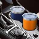 20oz Tumbler Bulk Stainless Steel Tumblers with Lid Vacuum Insulated Double Wall Travel Coffee Mug Powder Coated Tumbler Cup for Hot and Cold Drinks(Navy Blue, 6 pack)