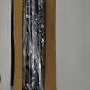 Shower Curtain Rod Adjustable 43-78 inch, 1"Diameter Spring Tension Curtain Rod No Drill, Anti-Rust Non-Slip Shower Rod, Black Shower Curtain Rod for Bathroom Tension