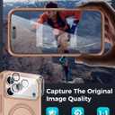 Goton for iPhone 17 Pro Case with Privacy Tempered Glass Screen Protector & Camera Lens Protector, Compatible with MagSafe, Invisible Kickstand, Shockproof Phone Cover for iPhone 17Pro
