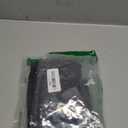 QINSEN Short Sleeve Shirts for Women Round Neck Basic Double Lined Tees Fitted Y2k Crop Tops (Medium, Black)