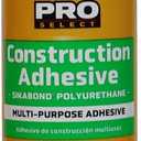 3 x SikaBond Construction Adhesive, Gray, Advanced Polyurethane for Outdoor. Water immersible & Waterproof, 10 fl.oz