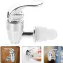 3 x Amosfun Drink Dispenser Spigot Replacement Push Style Water Dispenser Faucet for Beverage 2-Pack Spout Replacement for Juice Beer Tea Buckets Party Home Restaurant Use