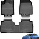 Powerty Floor Mats for 2024-2025 2026 Chevrolet Chevy Equinox EV Accessories (Non Fuel), All Weather Protection Anti-Slip and Waterproof Car Floor Liners for Equinox EV 3PCS