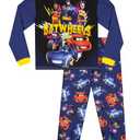 DC Comics Batman Pajamas | Batwheels Boys Pajamas | Batmobile Boys Pjs Set | Purple 7,   6-7Y