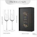 AW BRIDAL Mr and Mrs Gifts Wedding Champagne Flutes, Engagement Gifts for Couples and Newlyweds, Bride and Groom Champagne Glasses with Wood Keepsake Box,Bridal Shower Gifts for Bride to Be