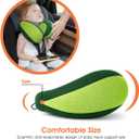 INFANZIA Kids Chin Supporting Travel Neck Pillow, Helps Support Head and Neck, Comfortably Designed for Head, Neck, and Chin Support - Gifts for Toddler/Child/Kids, Green