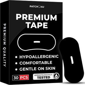 4 x Premium Tape (30 Pack) - Pain Free Removal, Hypoallergenic, Latex Free & Gentle On Skin - Skin Friendly Adhesive Cotton Tape