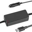 TREE.NB 90W Faster Charger USB-C Laptop Car Charger for ASUS Chromebook CX1 Flip, MacBook Pro Air, Lenovo Chromebook Flex 3 5 Yoga IdeaPad 3 11, Acer Chromebook Spin, Easy to use, Black