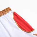 Children's Clothing Girls Zombie Cheerleader Uniform Mesh Top Hoodie Pants Cosplay Halloween Party Costume (White)