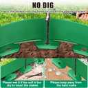 Landscape Edging Border - 40FT 4IN Tall Edging for Landscaping with 60 Stakes, 0.15" Thick No Dig Lawn Edging for Garden Border, Flexible Flower Bed Edging Borders for Yard, Terrace Board (GREEN)