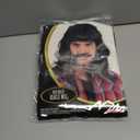 2 x Kangaroo Mullet Wig - The Perfect 80s Rocker Costume Accessory for Men - Halloween, Punk, and Disco (Black)