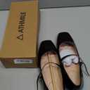 ATHMILE Mary Jane Shoes Women Ballet Flats Shoes for Women Slip on Comfortable Dressy Adjustable Strap for Work Office Business Casual, Size 9