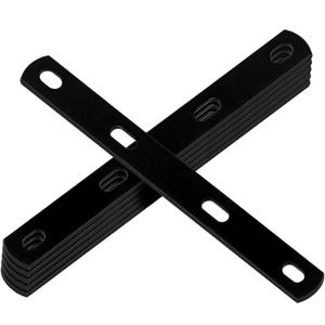 6 PCS 12" Flat Mending Plate, Straight Metal Brace Bracket with Slot Hole Fits 3/8" Bolt, 8 Gauge, Max. Load 110 lb