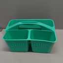 Tiawudi Portable Shower Caddy, Caddy Organizer with Handle, Plastic Shower Basket Hold Soap, Shampoo, Hair Supplies and Beauty Products, Cleaning Supplies Organizer for Home, Dorm, Shelf and Cabinet (Pistachio)