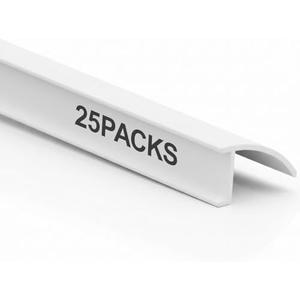 Maasechs 25 Pack Window Glazing Bead 72" x 1/2" x 9/32" Snap in Vinyl Window Glazing Bead Frame Seal Snap Vinyl Trim Weather Resistant for Home Residential Commercial Use, White