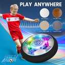 Hover Soccer Ball Set, Indoor Soccer Ball 4 in 1 Rechargeable Air Power Soccer with LED Lights and Foam Bumper Protection Gifts for Boys Girls 3 4 5 6 7 8-12 Year Old Kids