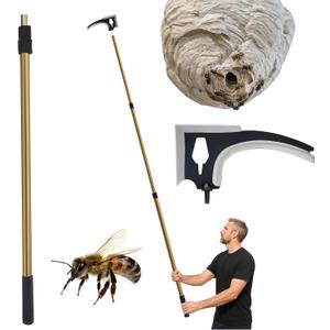 Oh Klyzo 10 ft Wasp Nest Removal Tool with Telescoping Pole and Scraper