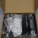 Ravinte 30 Pack 6'' Square Cabinet Pulls Matte Black Stainless Steel Kitchen Drawer Pulls Cabinet Handles 6Length, 3-3/4 Hole Center