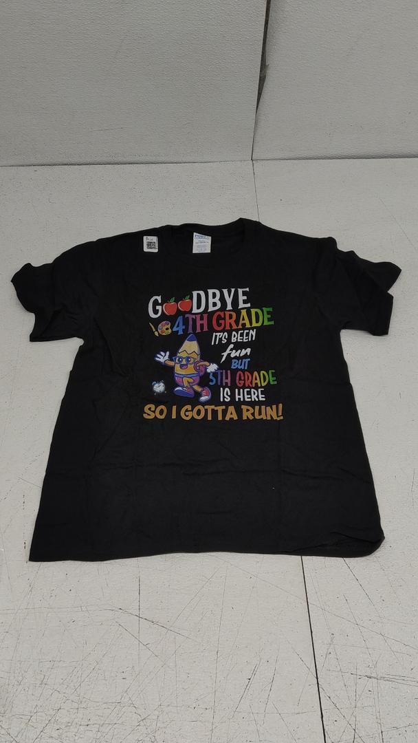 Port Company T-Shirt Boy's Black Large