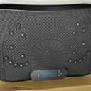 AXV Vibration Plate Fitness Platform Exercise Machine Vibrating Shaking Curved Design 200W Powerful Oscillating 120 Level Shake Plate for Lymphatic Drainage Recovery Whole Body Toning With Handles, Color: SLIM.BLACK