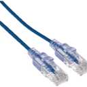 Monoprice SlimRun Cat6A Ethernet Patch Cable - Snagless RJ45 UTP Pure Bare Copper Wire 10G 30AWG 50ft Blue 10-Pack