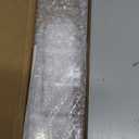 9.5 Large Acrylic Straw Holder for Cabinet Door - Reusable Tumbler Straw Organizer Storage, Small Kitchen Accessories Container, Ultra Sticky Cupboard Door Mounted (Transparent)