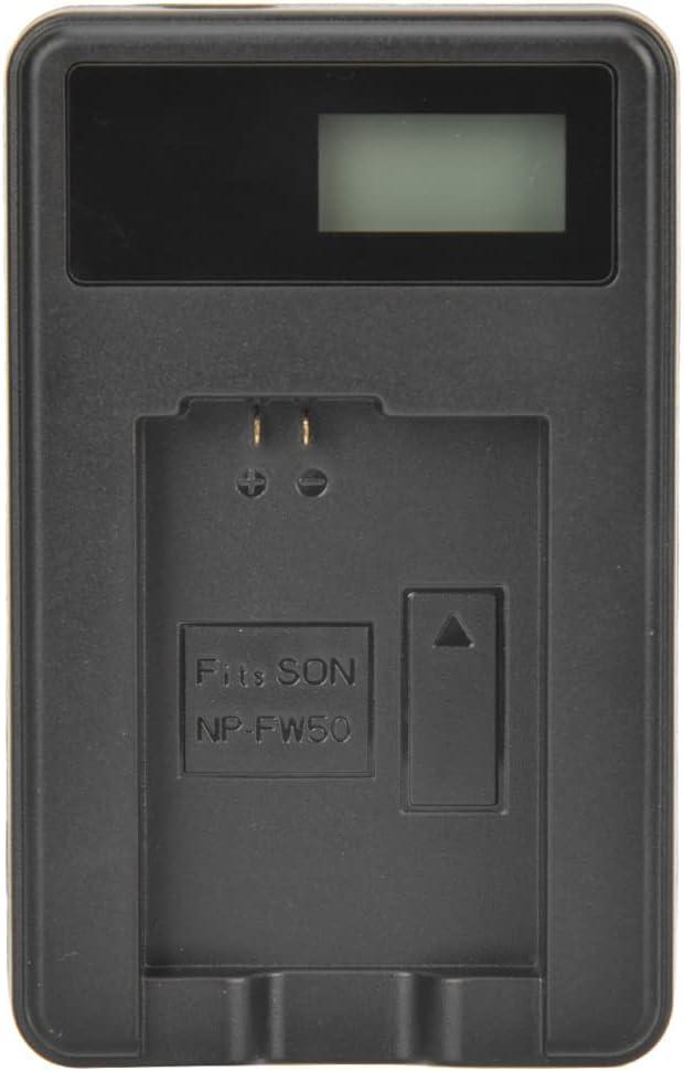 2 x Battery Charger, Camera Battery Charger Plastic Camera Charger with LCD Display for Camera