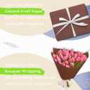PerkHomy Coffee Kraft Paper Roll 17.5" x 960" (80') for Gift Wrapping Bouquet Flower Art Painting Craft Writing Packaging Shipping 80GSM 55LB (Coffee, 17.5" x 80')