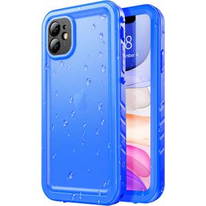 SPORTLINK Waterproof Case for iPhone 11, Full Body Heavy Duty Protection Full Sealed Cover Shockproof Dustproof Built-in Clear Screen Protector Rugged Case for iPhone 11 6.1 Inch (Blue)
