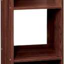 ClosetMaid Cubeicals 3 Cube Storage Shelf Organizer Bookshelf - Vertical/Horizontal, Easy Assembly - Dark Cherry Finish