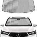 Pigenius Windshield Sunshade for Acura MDX 2014-2020, Reversible Silver/Black