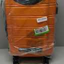 Rockland Melbourne Hardside Expandable Spinner Wheel Luggage, Orange, Carry-On 20-Inch