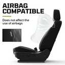 Leather Car Seat Covers for 2019-2026 Silverado/Sierra Crew Cab,Black