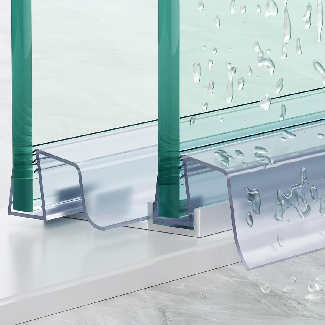 Yecaye 3 Pack 3/8" x 39" Sliding Shower Door Bottom Seal, Shower Door Sweep