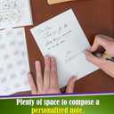 52-pack Floral Thank You Cards Bulk with Kraft Envelopes & Matching Stickers, 3.5x5 Inches, 6 Wildflower Designs | Perfect for Weddings, Baby & Bridal Showers, Graduations & Birthday