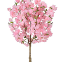OUSHENG 2 Pack Artificial Cherry Blossom Tree, Fake Plants Indoor Decor, Faux Pink Sakura Flowers for Living Room Home House Entryway Bedroom Office Inside Decorations, 4FT