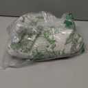 Lazzzy Green Floral Linen Farmhouse Curtains 108 Inches Long Back Tab Extra Long Drapes for Living Room Bedroom Light Filtering Country Vintage Rod Pocket Curtains, 2 Panels, Green on Beige