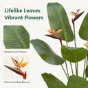 Artificial Bird of Paradise Flowers,5FT Fake Banana Tree for Home&Office