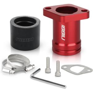 NIBBI Predator 212 intake manifold, fit for Predator 196cc 212cc 224cc Engine Performance Parts, Perfect for Coleman ct200u bt200x Go Kart Mini Bike (Red)