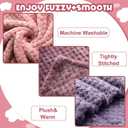 Frienda 4 Pcs Baby Fuzzy Blanket Fluffy Baby Blanket for Boys Girls Soft Warm Infant Newborn Toddler Receiving Nursery Bed Supplies, 32 x 24 Inch(Pink Color)