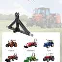 VEVOR 3 Point Hitch Receiver with 2 in Receiver, 3pt Quick Hitch Attachment, 3,000 lbs Capacity, Heavy Duty Tractor Tow Drawbar Adapter, Compatible with Kubota, Mahindra, John Deere, Massey Ferguson