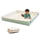  Infantino Foldable Soft Foam Play Mat, Baby Play Mat for Tummy Time & Floor Play, Lightweight, Easy to Store, Wipeable, Multicolor, Rainbows