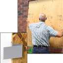 2 x Prime-Line S 5100 Hurricane Board-Up Clips, Fits 1/2 In. Thick Plywood, Stamped Steel (20 Pack)