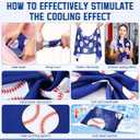 18 Pcs Sports Party Favors Basketball Soccer Water Bottle Baseball Softball Cooling Towel 6 Sports Water Bottle 6 Ice Towel 6 Drawstring Bag Football Volleyball Towel for Team Gift