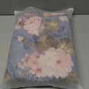 Double Sided Patterned Vintage Floral Blackout Curtains for Bedroom 2 Panels 84 Inches Long Thermal Insulated Room Darkening Blue Window Drapes for Living Room (Front ( Blue Color)/Back ( Coffee Color))