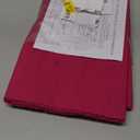 100% Cotton Ribbed Placemats - Set of 6-13 x 19 Inches - Fuchsia/Bright Pink - Everyday Basic Fabric Table Mats - Thick Construction, Washable Cloth Place Mats - by AVKA Studio
